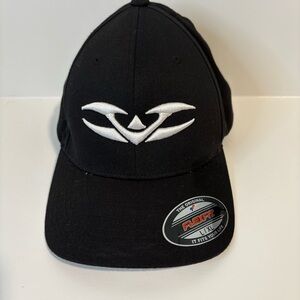 NEW Valken Paintbal V-Logo Flexfit Hat - Black/White - L/XL